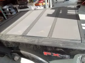 231.fd8m24 Ford 2017-2024 F-250 F-350 8 Ft Srw Bed Box Toneau Cargo Cover Bakflip Mx4 Black #3