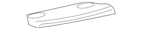 6w7z-5446668-aab Ford Genuine Pkg Tray Trim