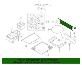 8a8z-7455066-aa Ford New Oem Trunk Cargo Net Flex 2009-2019 #3