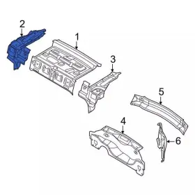 Ae8z-5446774-a Ford Genuine Pkg Tray Support
