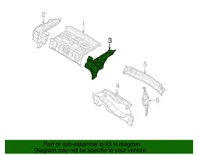 Ae8z-5446775-a Ford Genuine Pkg Tray Support #2