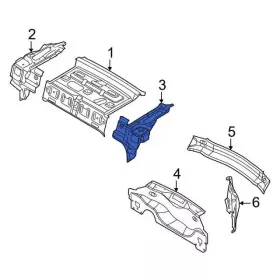 Ae8z-5446775-a Ford Genuine Pkg Tray Support #3