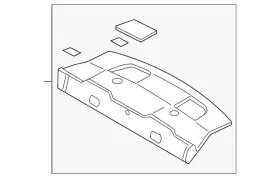 Br3z-6346668-ab Ford Genuine Package Tray