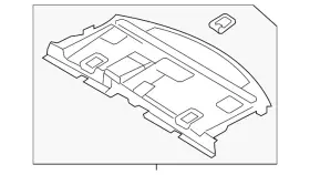 Da5z-5446668-ab Ford Genuine Pkg Tray Trim