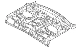Dg1z-5446506-a Ford Genuine Pkg Tray Panel