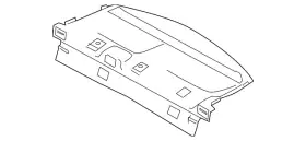 Dg1z-5446668-fb Ford Genuine Pkg Tray Trim