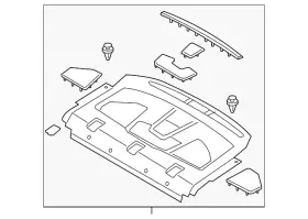 Ds7z-5446668-ce Ford Genuine Package Tray Trim