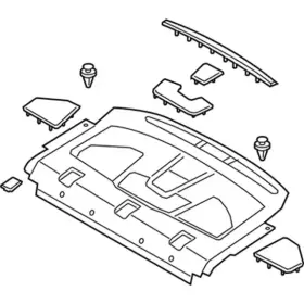 Ds7z-5446668-ea Ford Genuine Package Tray