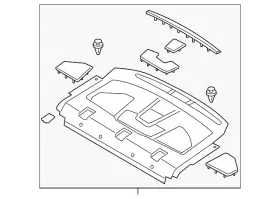 Ds7z-5446668-ga Ford Genuine Package Tray Trim