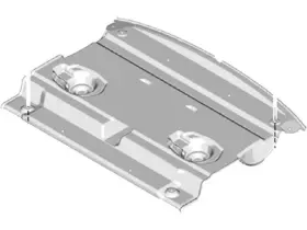 Fp5z-5445443-aa Ford Genuine Carpet Rear Package Tray Pan