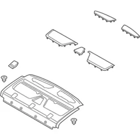 Ford Fp5z-5446668-bb Genuine Panel Assembly Rear Package Tray