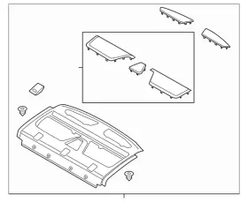 Fp5z-5446668-dc Ford Genuine Package Tray