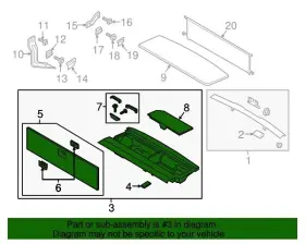 Jl1z-78310b16-dq Ford New Oem Rear Cargo Area Storage Compartment Jl1z78310b16dq Expedition 18-21 #3