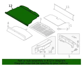 Lc5z-7845440-aa Ford New Oem Cargo Area Security Shade Lincoln Aviator 2020-2022 #3