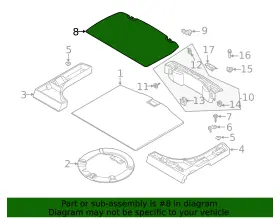 Lj6z-78550a74-ac Ford Genuine Easy Access Cargo Shade #2