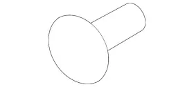 W706635-ss35b Ford Genuine Pkg Tray Trim Retainer
