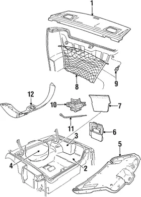 Yw1z-5446668-aae Ford Genuine Package Tray