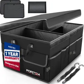 Frtm-to-v1 Fortem Car Trunk Organizer Collapsible Multi Compartment Suv Fold