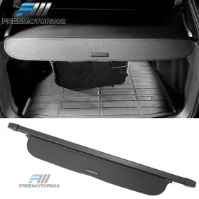 Fz-5-tc-hcrv23-bkcf Freemotor802 Fits 23-26 Honda Cr-v Retractable Rear Trunk Cargo Cover Carbon Fiber Texture