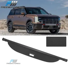 Fz-5-tc-hyp26-bkcf Freemotor802 Fits 26 Hyundai Palisade Retractable Cargo Cover Carbon Fiber Style Trunk Shield