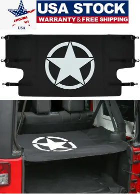 Fxqp00196 Fx-motor For 2007-2018 Jeep Wrangler Jk Retractable Rear Trunk Cargo Cover Tray Liner Net