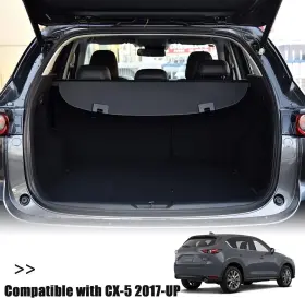 Adv-5-tc-mcx517-bk Gearzaar For 2017-2022 2023 Mazda Cx-5 Retractable Trunk Cargo Cover Luggage Shade Shield #2