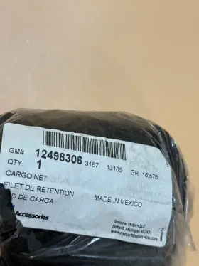 12498306 Gm Oem New 2007-2012 Avalanche Escalade Truck Bed Envelope Style Cargo Net