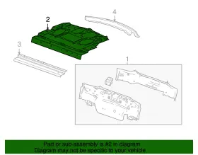 13324452 Gm Genuine Pkg Tray Panel #2