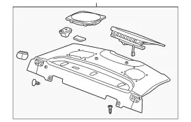 15898821 Gm Genuine Pkg Tray Trim