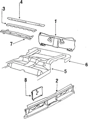 20598912 Gm Genuine Panel Above Lid