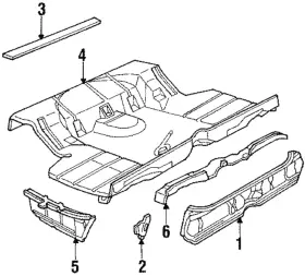 20604850 Gm Genuine Molding R/end Belt Rvl