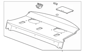 23194564 Gm Genuine Light Neutral Rear Window Panel Trim