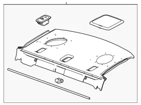 23458792 Gm Genuine Pkg Tray Trim