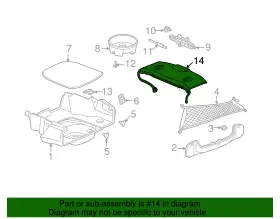 25704837 Gm Genuine Trim Panel #2