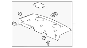 25866309 Gm Genuine Package Tray