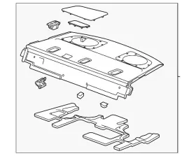 85116660 Gm Genuine Pkg Tray Trim
