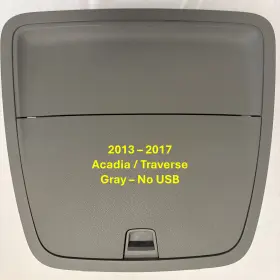 84031061 Gmc 2013-2017 Acadia Traverse Dash Compartment Storage Bin Gray Oem