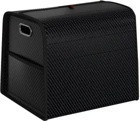Gmq 768502186430 Car Storage Organizer Leather Trunk With Collapsible La