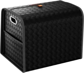 Gmq 768502186645 Car Storage Organizer Leather Trunk With Collapsible Large Cap