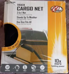 Wx68 Go Gear 079976751216 Truck Cargo Heavy Duty Net One Size Fits All 3 In 1 Black 61 Inch L