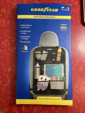 Gy1635 Goodyear Auto Seat Organizer - Universal Fit Large Pockets New Open Box