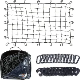 Grit Performance 689354370658 Heavyduty Cargo Net For Suv 3x4 Ft Bungee Netting With Hooks And Clips