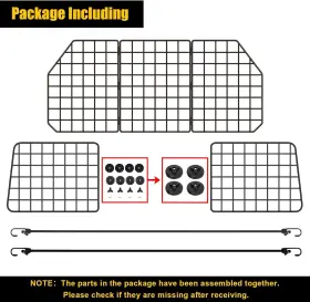 Gtongoko 736542899771 Dog Car Barriers For Suvs Vehicles Cars And Trucks Upgraded Black #2