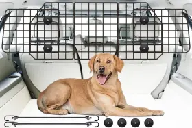 Gtongoko 736542899771 Dog Car Barriers For Suvs Vehicles Cars And Trucks Upgraded Black