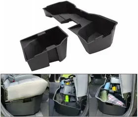 Gnt-ap-083 Hecasa Underseat Storage Box For 2014-18 Silverado Gmc Sierra 1500 Extended Double Cab