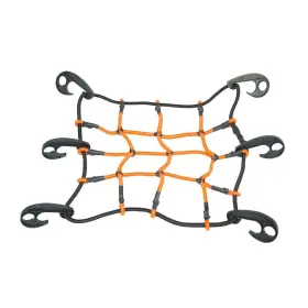Heininger 884147610861 Hitchmate 12 Inch X12 Stretchweb Cargo Net With Bag And Hooks Black