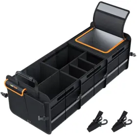 Heytrip 630282328204 Large Trunk Organizer With Built-in Leakproof Cooler Bag 2 Tie-down S