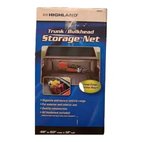 Highland 042899950103 Trunk Organizer Bulkhead Net Storage Secure Exterior Interior