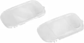 Mrl200 Himiki 2 Pcs Roof Map Dome Light Cover Overhead Console Reading Lamp Black