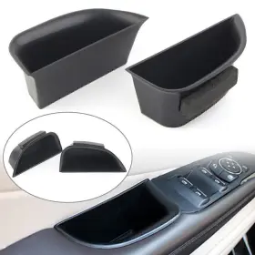 Hkseller-au 323456487042 2pcs Car Front Door Handle Armrest Storage Box Tray Bin For Mkz 2014-16